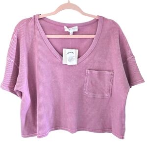 Hippie Rose Waffle Knit Top